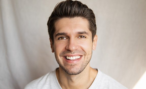 Portrait of handsome man with a nice smile
